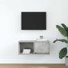 Concrete Grey TV Cabinet - Space-Saving Design | HipoMarket