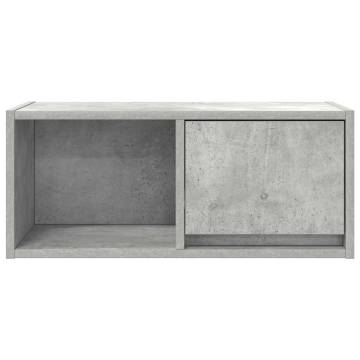 Concrete Grey TV Cabinet - Space-Saving Design | HipoMarket