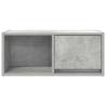 Concrete Grey TV Cabinet - Space-Saving Design | HipoMarket