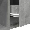 Concrete Grey TV Cabinet - Space-Saving Design | HipoMarket