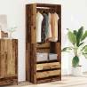 Wardrobe Old Wood 80x50x200 cm - Stylish Storage Solution