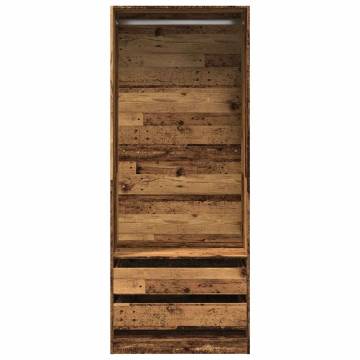 Wardrobe Old Wood 80x50x200 cm - Stylish Storage Solution