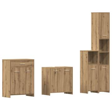 4 Piece Bathroom Furniture Set - Artisan Oak | Hipo Market