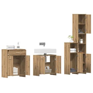 4 Piece Bathroom Furniture Set - Artisan Oak | Hipo Market