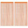 String Curtains - 2 pcs Orange 100x250 cm | HipoMarket UK