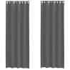 Voile Curtains with Grommets - Dark Grey 140x260 cm | HipoMarket