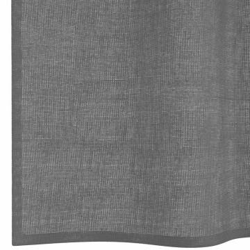 Voile Curtains with Grommets - Dark Grey 140x260 cm | HipoMarket