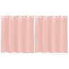 Voile Curtains with Grommets - Pink 140x140 cm | HipoMarket