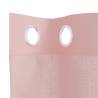 Voile Curtains with Grommets - Pink 140x140 cm | HipoMarket