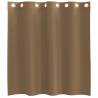 Voile Curtains with Grommets 2 pcs Light Brown - Stylish Home Decor