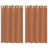 Voile Curtains with Grommets - Terracotta | HipoMarket UK