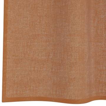 Voile Curtains with Grommets - Terracotta | HipoMarket UK