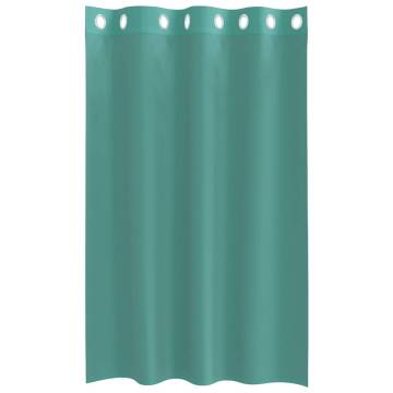 Turquoise Voile Curtains with Grommets - 2 pcs Set