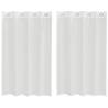 Voile Curtains with Grommets - 2 Pcs White | Hipomarket