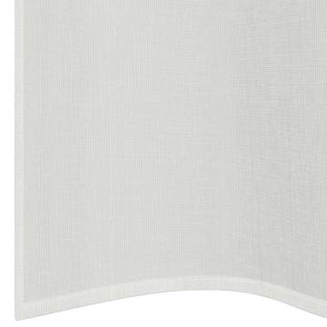 Voile Curtains with Grommets - 2 Pcs White | Hipomarket