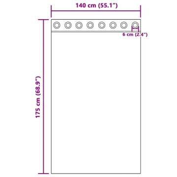 Voile Curtains with Grommets - 2 Pcs White | Hipomarket