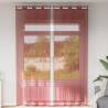  Voile Curtains with Grommets 2 pcs Wine Red Colour wine red Size 140 x 260 cm Quantity in Package 1 Model with grommets 