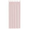 Light Pink Voile Curtains with Rod Pockets - 2 pcs