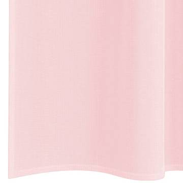 Light Pink Voile Curtains with Loops - 140x260 cm (2 pcs)