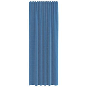 Royal Blue Voile Curtains with Loops - 2 pcs 140x260 cm