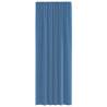 Royal Blue Voile Curtains with Loops - 2 pcs 140x260 cm