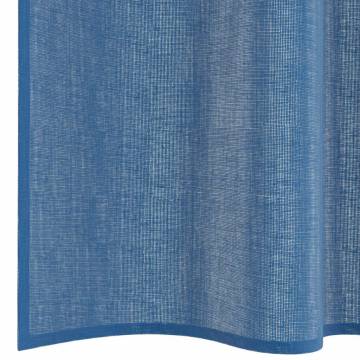 Royal Blue Voile Curtains with Loops - 2 pcs 140x260 cm