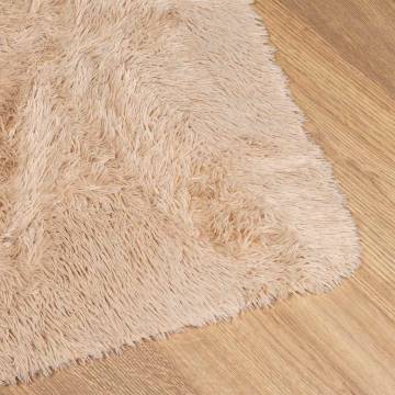 Shaggy Rug High Pile Beige 130x200 cm - Comfortable & Elegant