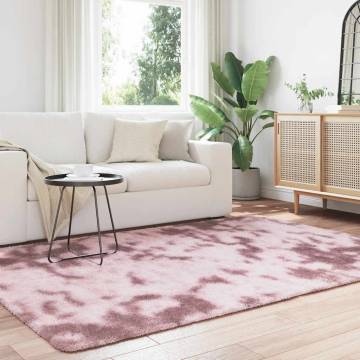 Shaggy Rug High Pile Dusty Pink - 160x230 cm Polyester