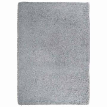 Shaggy Rug High Pile Silver Grey 240x340 cm - Hipomarket