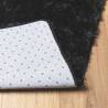 Shaggy Rug High Pile Black 120x120 cm - Cozy & Stylish | HipoMarket