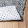 Shaggy Rug High Pile Silver Grey 160x160 cm - Hipomarket