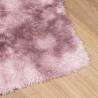 Shaggy Rug High Pile Dusty Pink 200x200 cm | Hipomarket