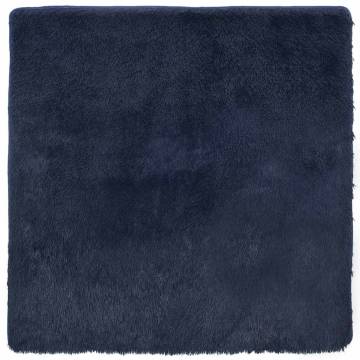 Shaggy Rug High Pile Navy 200x200 cm - HipoMarket