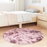 Shaggy Rug High Pile Dusty Pink 100x100 cm | HipoMarket