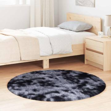 Shaggy Rug High Pile Dark Grey 120x120 cm - Hipomarket