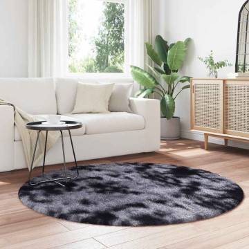 Shaggy Rug High Pile Dark Grey 160x160 cm - Hipomarket