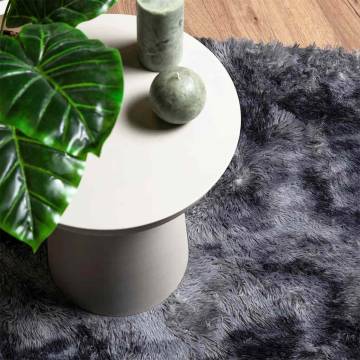 Shaggy Rug High Pile Dark Grey 160x160 cm - Hipomarket