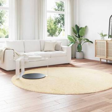 Shaggy Rug High Pile Cream 240x240 cm - Stylish Comfort