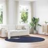  Shaggy Rug High Pile Navy 240x240 cm Polyester Colour navy Size 240 x 240 cm Shape round 