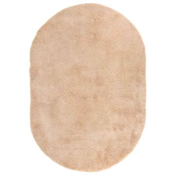 Shaggy Rug High Pile Beige 300x200 cm - Stylish Comfort