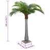 Artificial Palm Tree - 200 cm Green with 15 Leaves