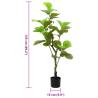 Artificial Ficus Tree 30 Leaves 125 cm - Realistic Green Decor