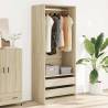 Wardrobe Sonoma Oak 80x50x200 cm - Stylish & Compact Storage