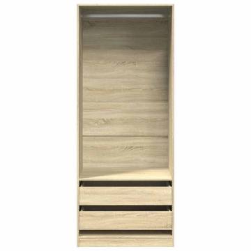 Wardrobe Sonoma Oak 80x50x200 cm - Stylish & Compact Storage