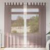  Voile Curtains with Rod Pockets 2 pcs Brown Colour brown Size 140 x 225 cm Quantity in Package 1 Model with rod pockets 