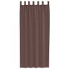 Brown Voile Curtains with Rod Pockets - 2 Pcs | Hipo Market