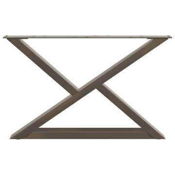 Coffee Table Legs 2 pcs Natural Steel - Durable & Modern Design