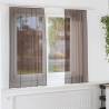  Voile Curtains with Tab Top 2 pcs Brown Colour brown Size 140 x 140 cm Quantity in Package 1 Model with tab top 