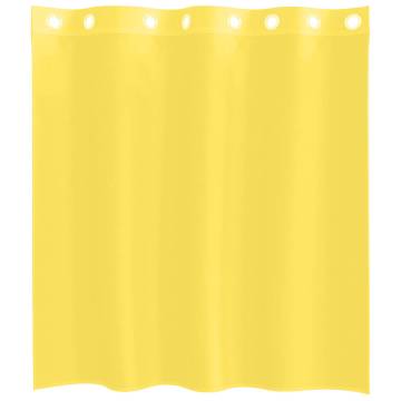 Voile Curtains with Grommets - Yellow (2 pcs) | Hipo Market