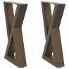 Coffee Table Legs 2 pcs Natural Steel - Sturdy & Stylish